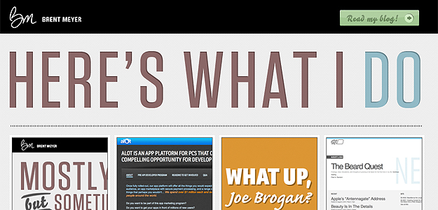 Brent Meyer – website screenshot