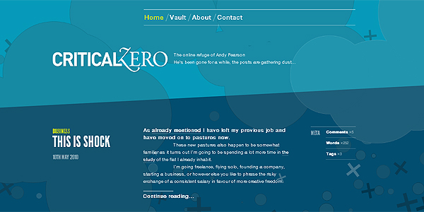 Critical Zero – website screenshot
