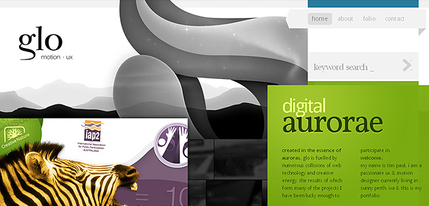 glo motion + ux – website screenshot