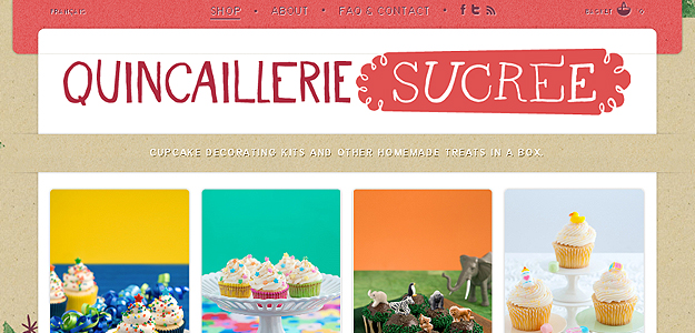 Quincaillerie Sucree – website screenshot