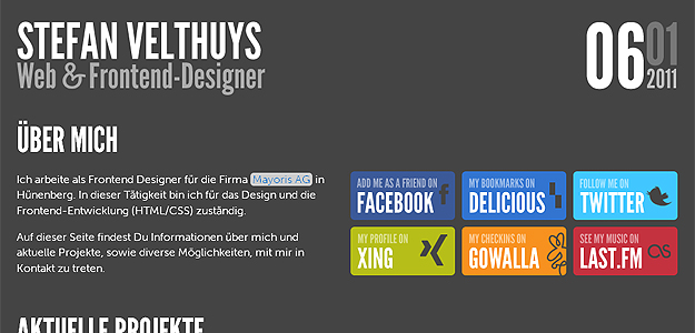 Stefan Venthuys – website screenshot