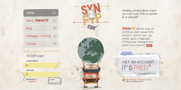 SVN2FTP – website screenshot