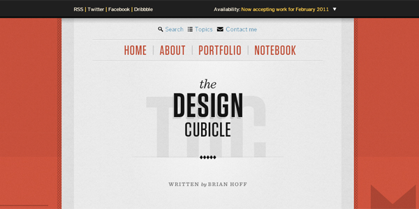 The Design Cubicle – website screenshot