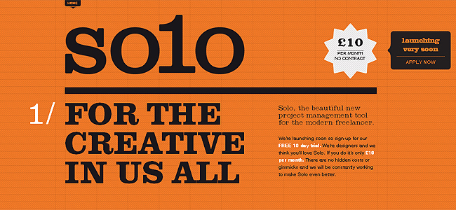 Thrive Solo – website screenshot