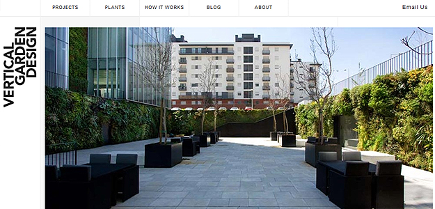 Vertical Garden Design – website screenshot