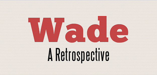 Wade a Retrospective – website screenshot