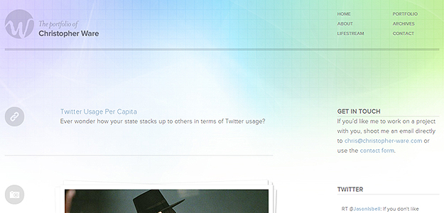 Christopher Ware – website screenshot