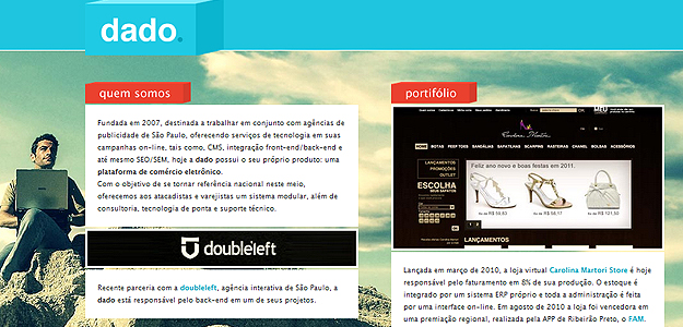 Dado – website screenshot