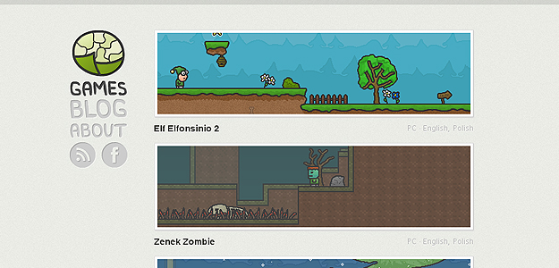 Kalafior Games – website screenshot
