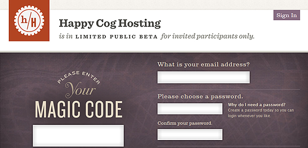 Happy Cog Hosting – website screenshot