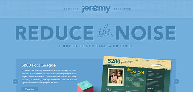 Jeremy – website screenshot