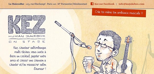 Kez Human Jukebox – website screenshot