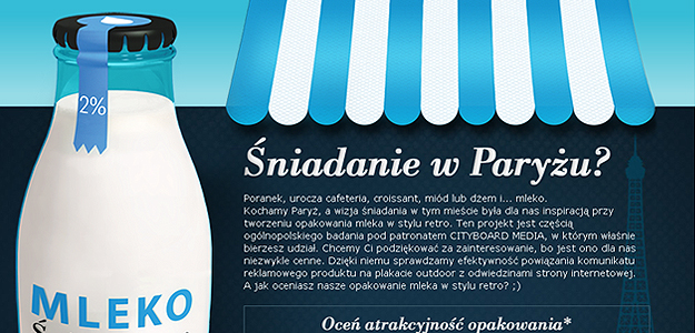 Mleko – website screenshot