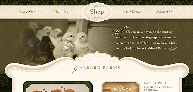 Gabbard Farms Hatching Eggs – website screenshot