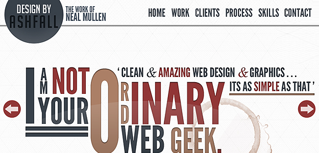 Ashfall Design – website screenshot