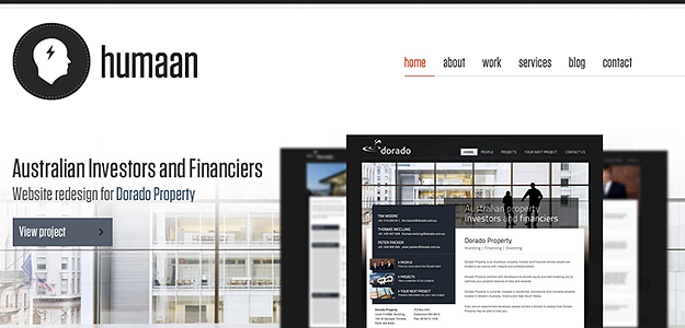 Humaan – website screenshot