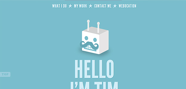 Tej Potter – website screenshot
