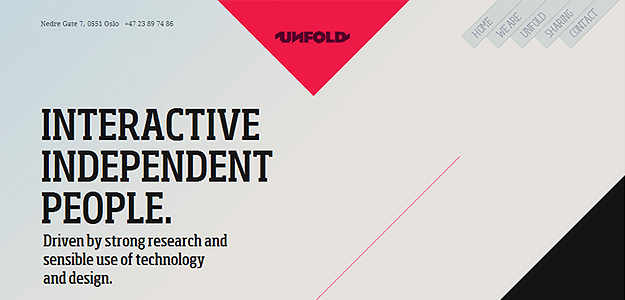 Unfold – website screenshot