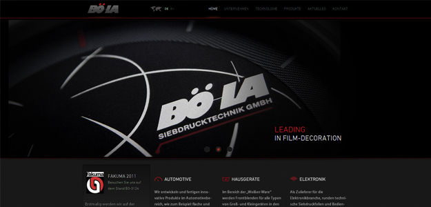 BO-LA Screen Printing – website screenshot