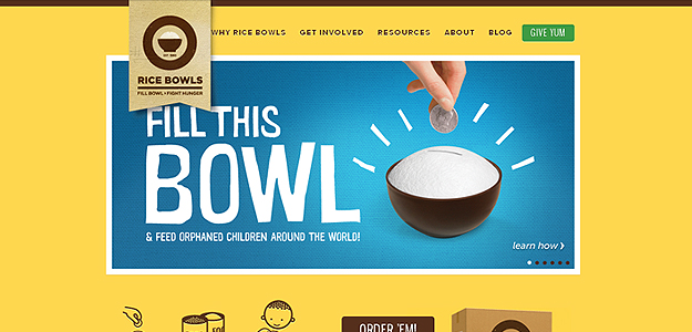 Rice Bowls – website screenshot
