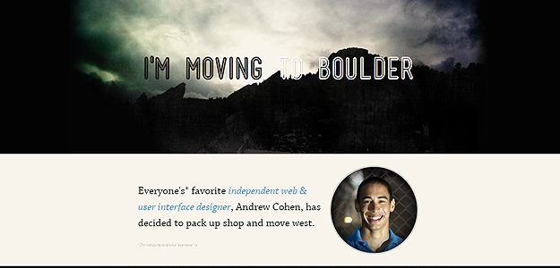 I’m Moving to Boulder – website screenshot