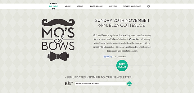 Mo’s Bows – website screenshot