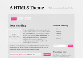 Free HTML5 Theme Template