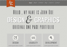 Responsive HTML5 CSS3 Portfolio Template