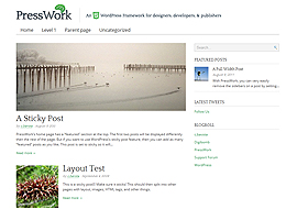 PressWork Free HTML5 WordPress Theme