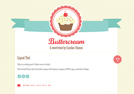 Buttercream – Free Responsive WordPress Theme