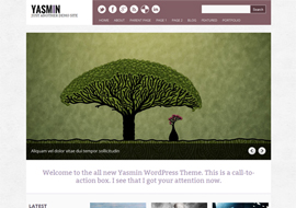 Yasmin – Free HTML5 WordPress Responsive Theme