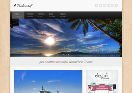 Pinboard- Free Responsive WordPress Theme with Slider
