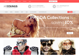 Responsive magento theme MT Colinus