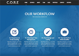 Core – One Page Responsive HTML5 Template