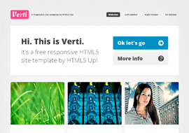 Verti Free responsive HTML5 site template