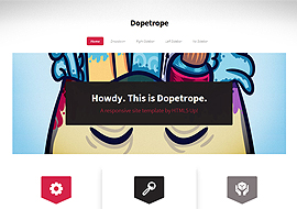 Dopetrope – Free HTML5 Responsive site template