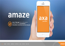 Amaze – WordPress Interactive Parallax Theme