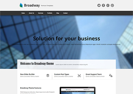 Broadway – Modern Business Responsive WordPress Theme