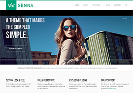 Senna – Responsive Portfolio/ Blog WordPress Theme