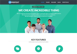 Hypertext – Flat Portfolio WordPress Theme