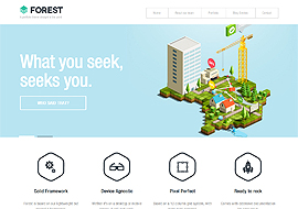 Forest – A flat and bold portfolio WordPress theme