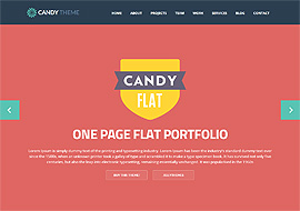 Candy – Onepage Flat Responsive WordPress Theme