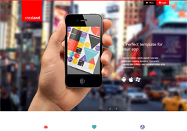 Crealand – Responsive app landing theme