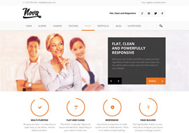Nova – Flat & Clean, Responsive WordPress Theme
