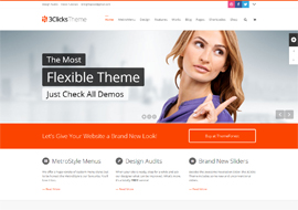 3Clicks – Responsive Multi-Purpose WordPress Theme