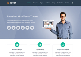Astra – Retina Responsive WordPress Theme