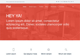 Flat- Responsive and Multipurpose Creative WordPress Theme