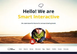 Smart Interactive HTML5 one page creative parallax