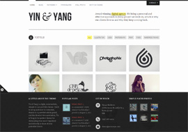 Yin & Yang- Clear and Slick WP Portfolio Theme