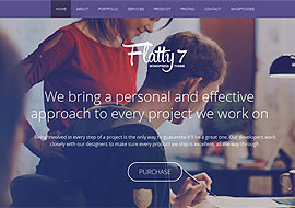 Flatty 7 – One Page Parallax WordPress Theme